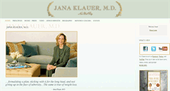 Desktop Screenshot of janaklauermd.com